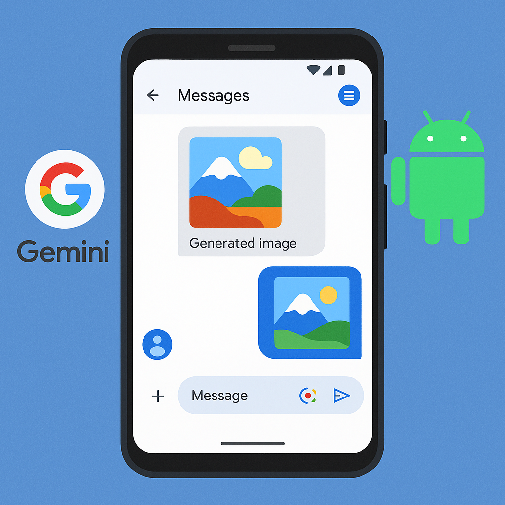 Android smartphone will be able to generate images and send them by Google Messages thanks to Gemini